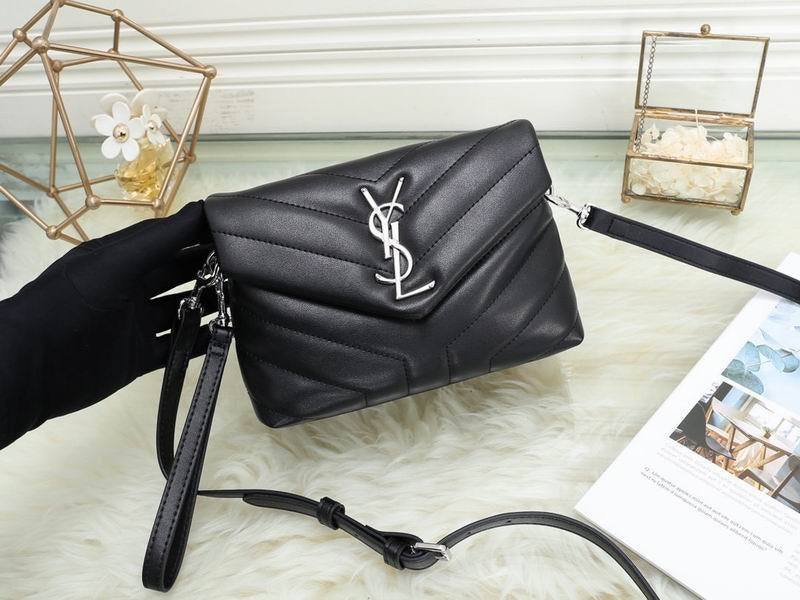 ysl women leather shoulder bag satchel tote bag handbag shopping-482