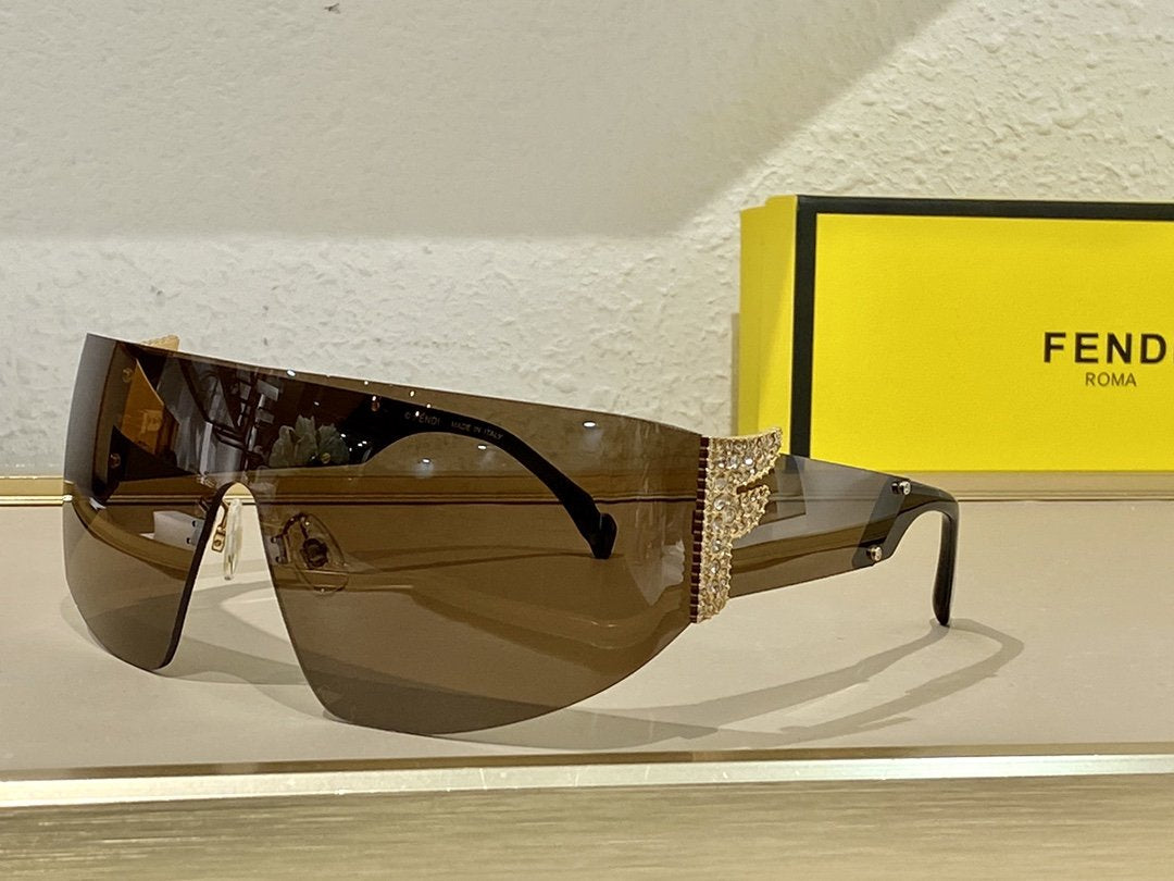 FENDI Popular Womens Mens Fashion Shades Eyeglasses Glasses-4