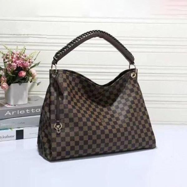 LV Louis Vuitton Women Shopping Bag Leather Tote Handbag Satchel