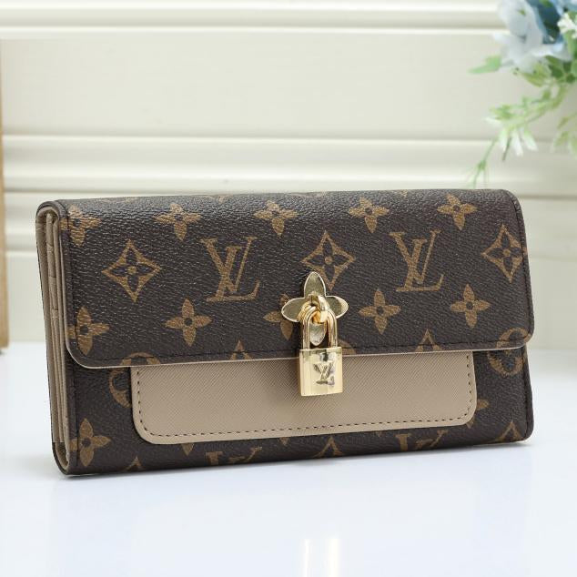 Louis Vuitton Women Fashion Leather Buckle Wallet Purse-11