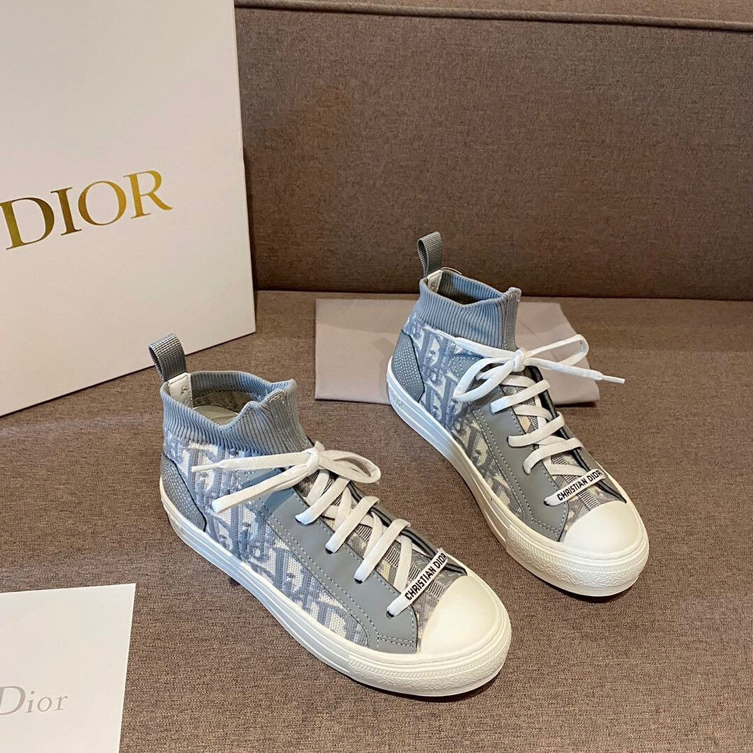 Dior new products ladies knitted alphabet socks shoes casual sho