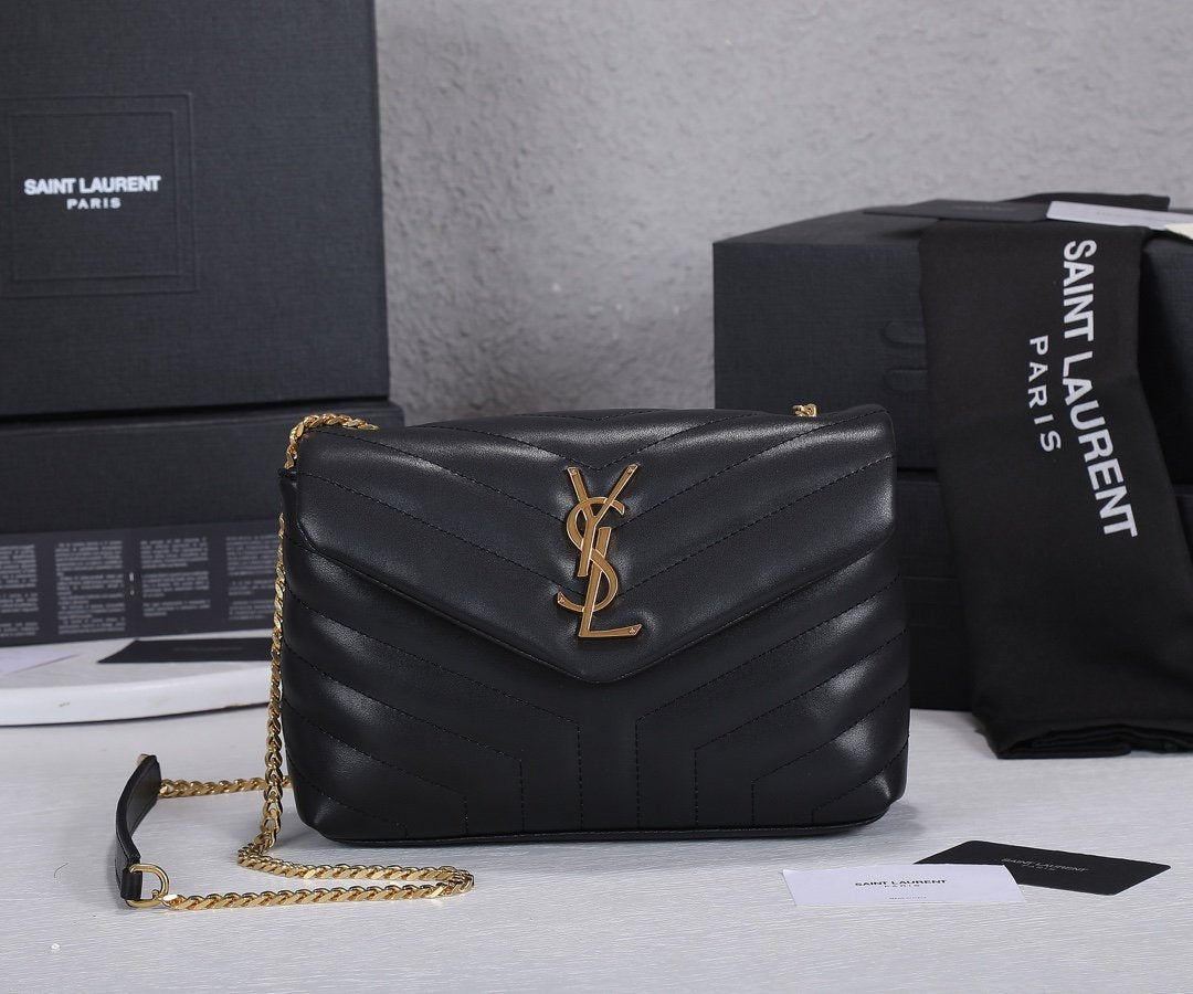 YSL Saint Laurent Women's fashion Leather Shoulder Bag Satch