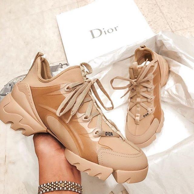 Dior D-Connect lace-up platform casual sneakers shoes-1