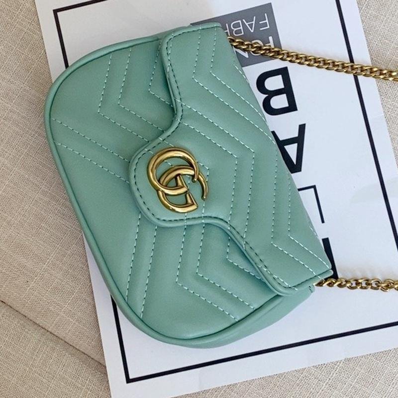 GG diamond check pattern womens chain bag shoulder bag-5