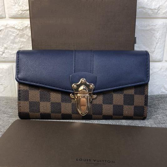 Louis Vuitton Women Fashion Leather Purse Clutch Bag Handbag