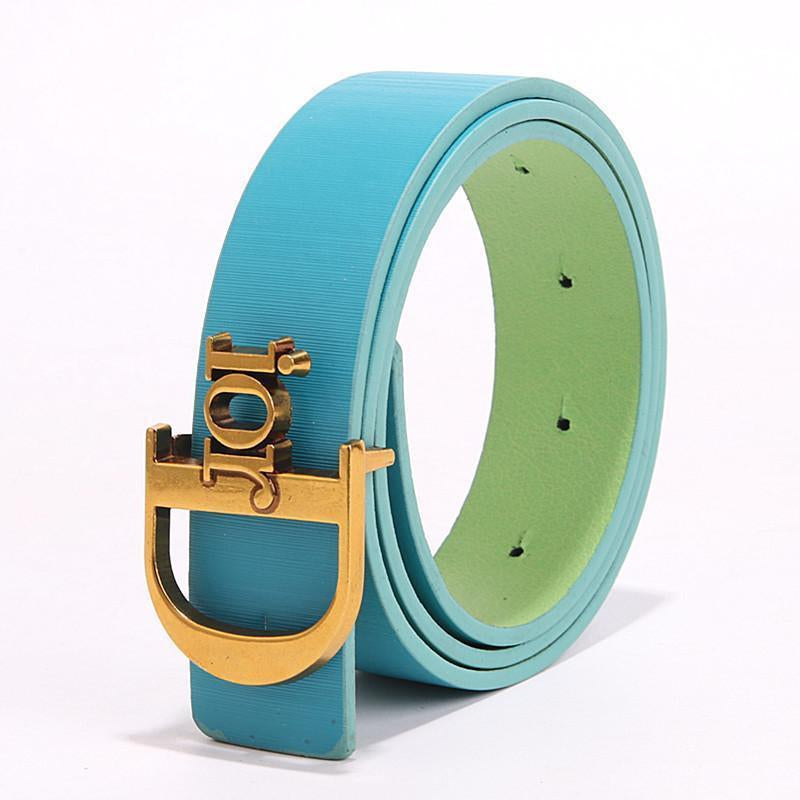 DIOR Fashion new product letter gold buckle temperament belt