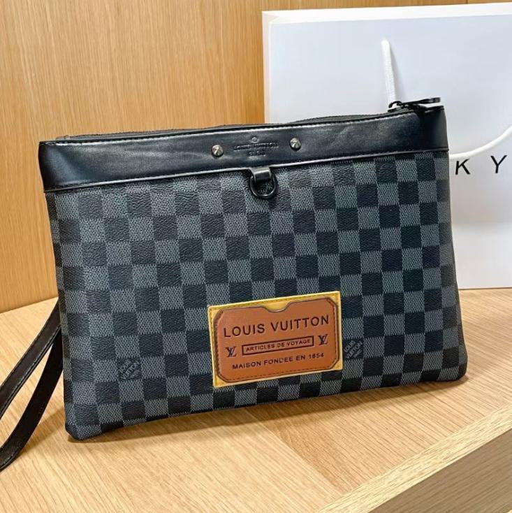 LV Louis Vuitton new product stitching color letter printing lad