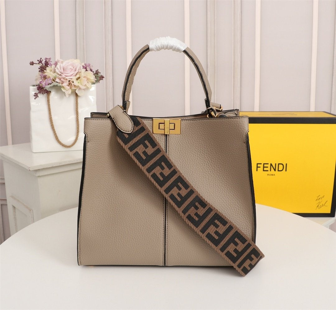 FENDI2021Women's Leather Shoulder Discount bag Satchel Tote 