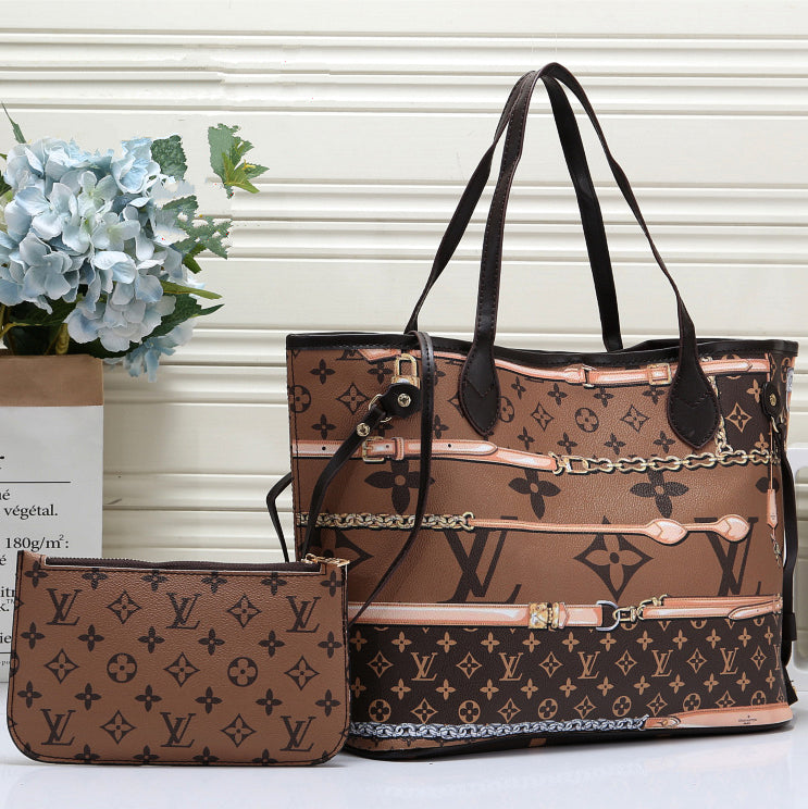 Louis Vuitton LV Women Leather Handbag Tote Shoulder Bag Purse W