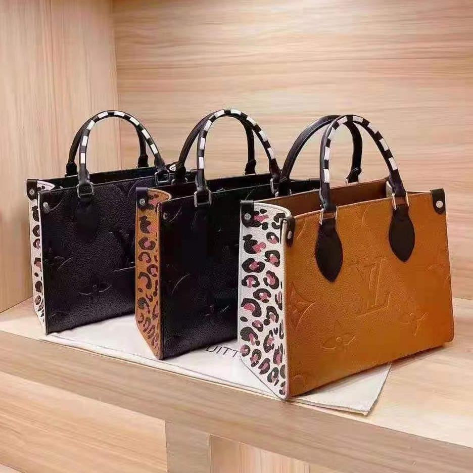 LV Louis vuitton new product stitching color letters embossed la