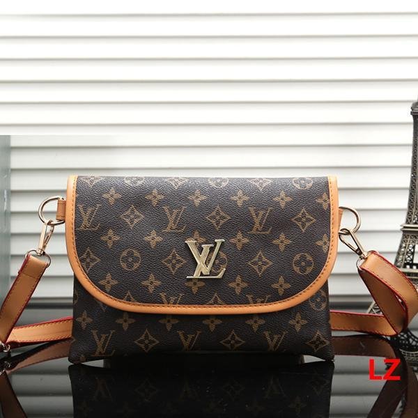 Louis Vuitton LV Fashion Leather Crossbody Shoulder Bag Satchel-