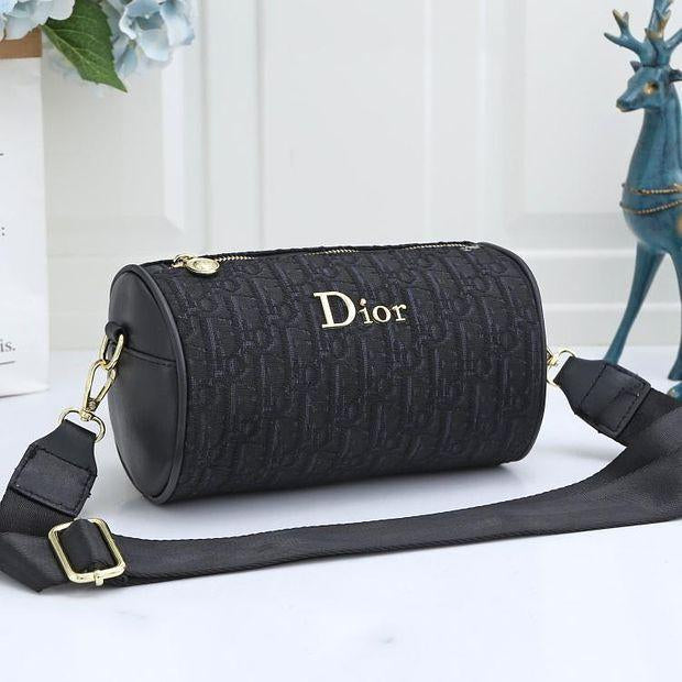 Dior CD Classic Zipper Drum Bag Ladies Shoulder Messenger Bag-2