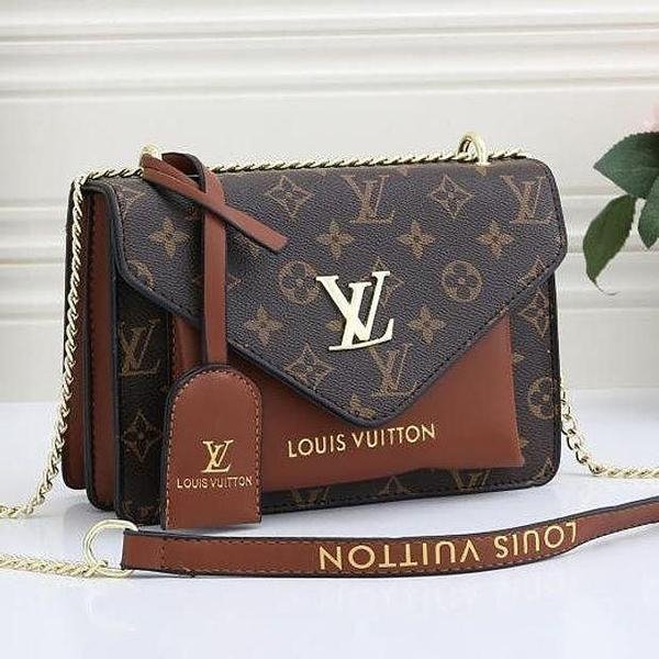 Louis Vuitton LV Fashion Leather Crossbody Satchel Shoulder Bag-