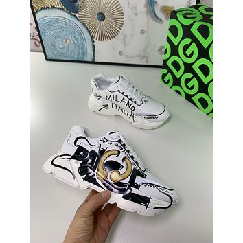 D&G 2021 Fashion Men Womens Casual Running Sport Shoes Sneakers Slipper Sandals High Heels Shoes