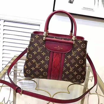 Louis Vuitton Women Fashion Leather Satchel Shoulder Bag Handbag Crossbody-27