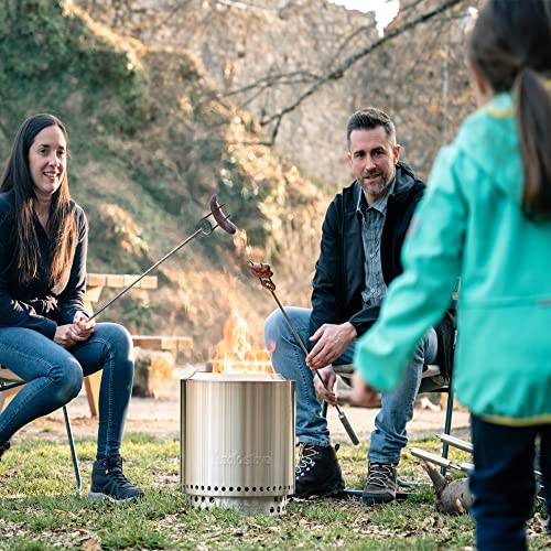 Solo Stove Ranger with Stand Portable Outdoor Fire Pit Stainless Steel  Firepot for Wood Burning and Low Smoke Great Fire Pits for Outside |  15x12.5