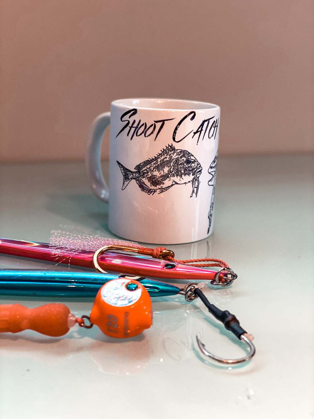 Rainbow trout coffee mug – Shoot Catch Create