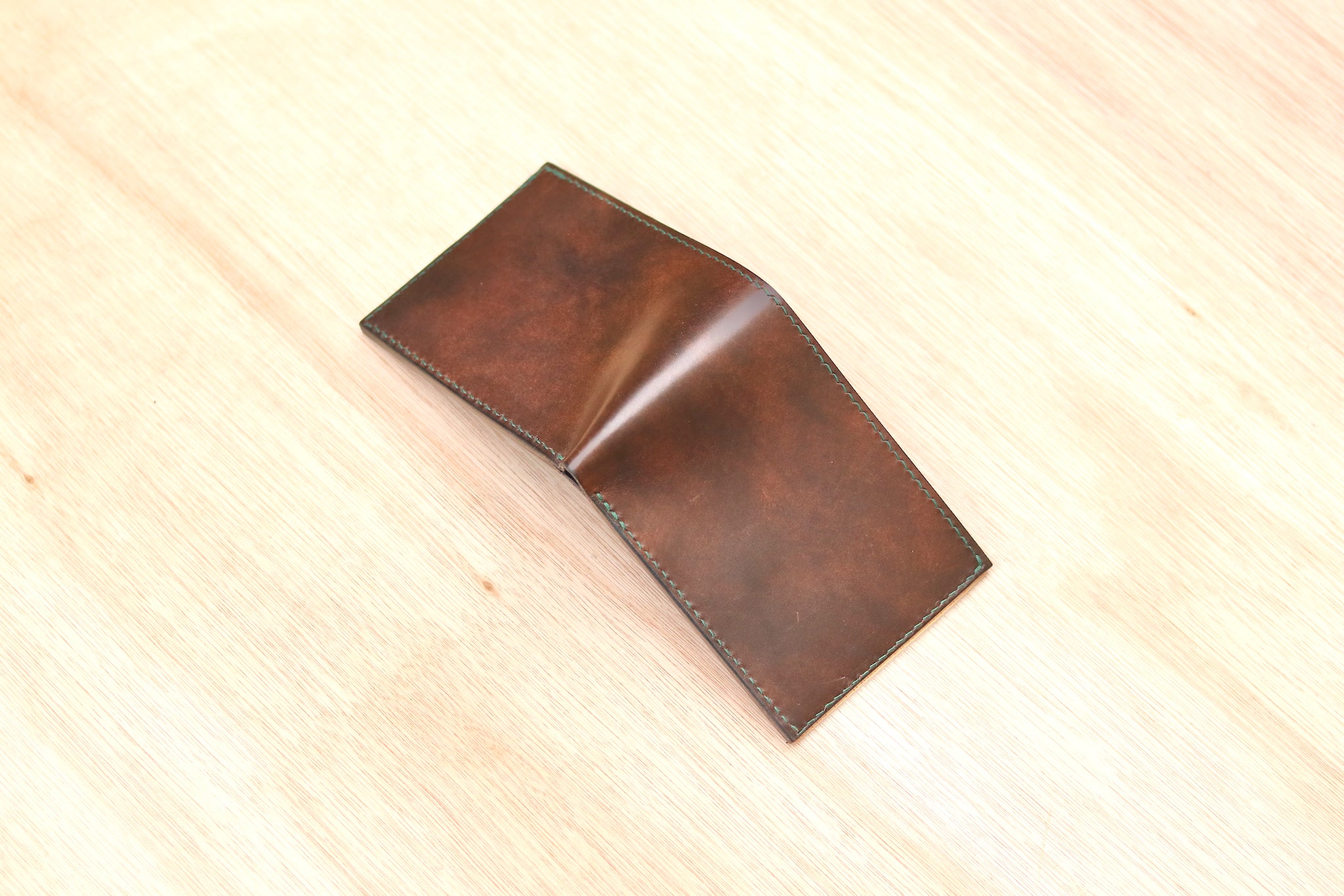 Ilcea Museum Calf 6 Slot Hand Stitched Bifold Wallet