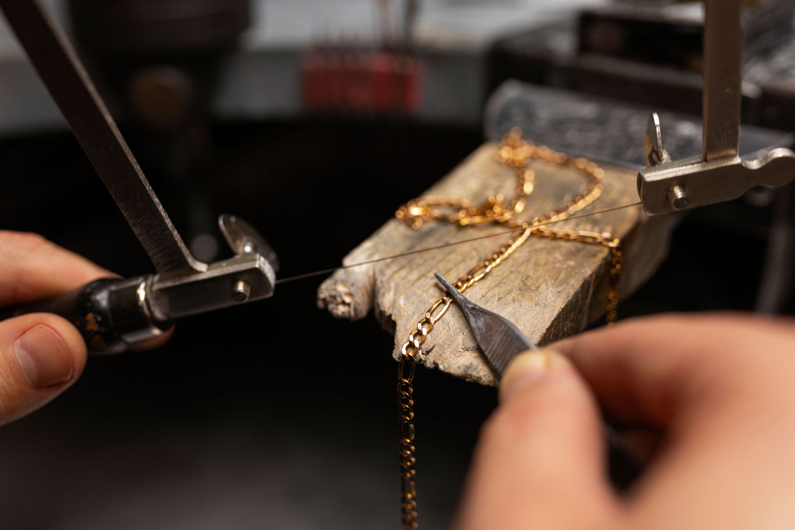 Jewelers Hands Making Jewellery TheChains