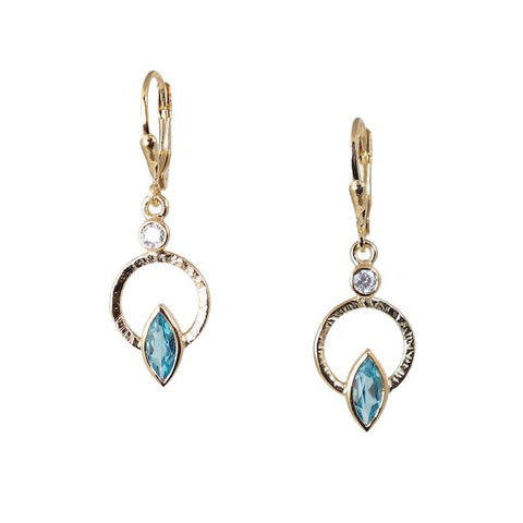 18K VERMEIL Q EARRINGS