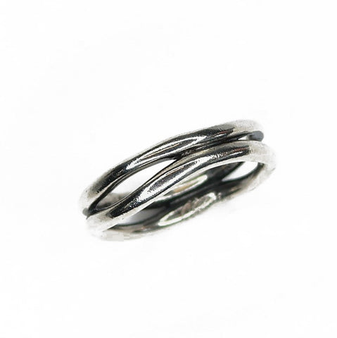 silver waves ring
