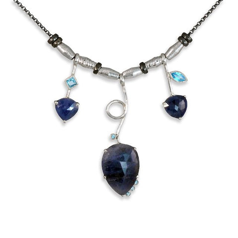 Blue sapphire necklace