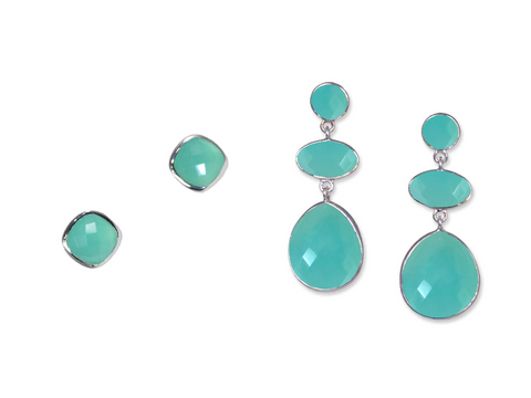 Chalcedony earrings