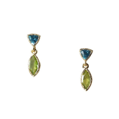 vermeil 18k petal earrings