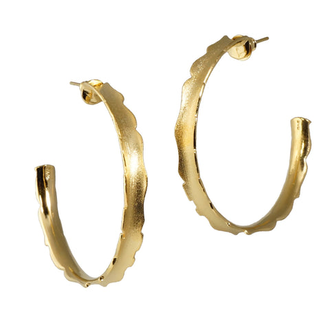 Large Gold Hoop Earrings