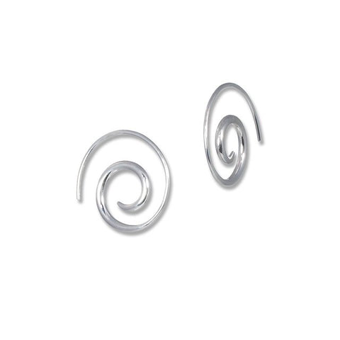 Sterling silver hoop earrings