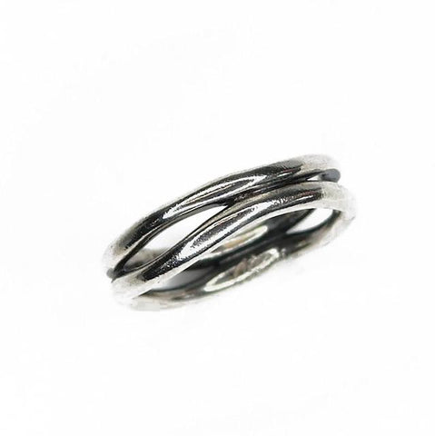 silver waves of beauty commitment ring