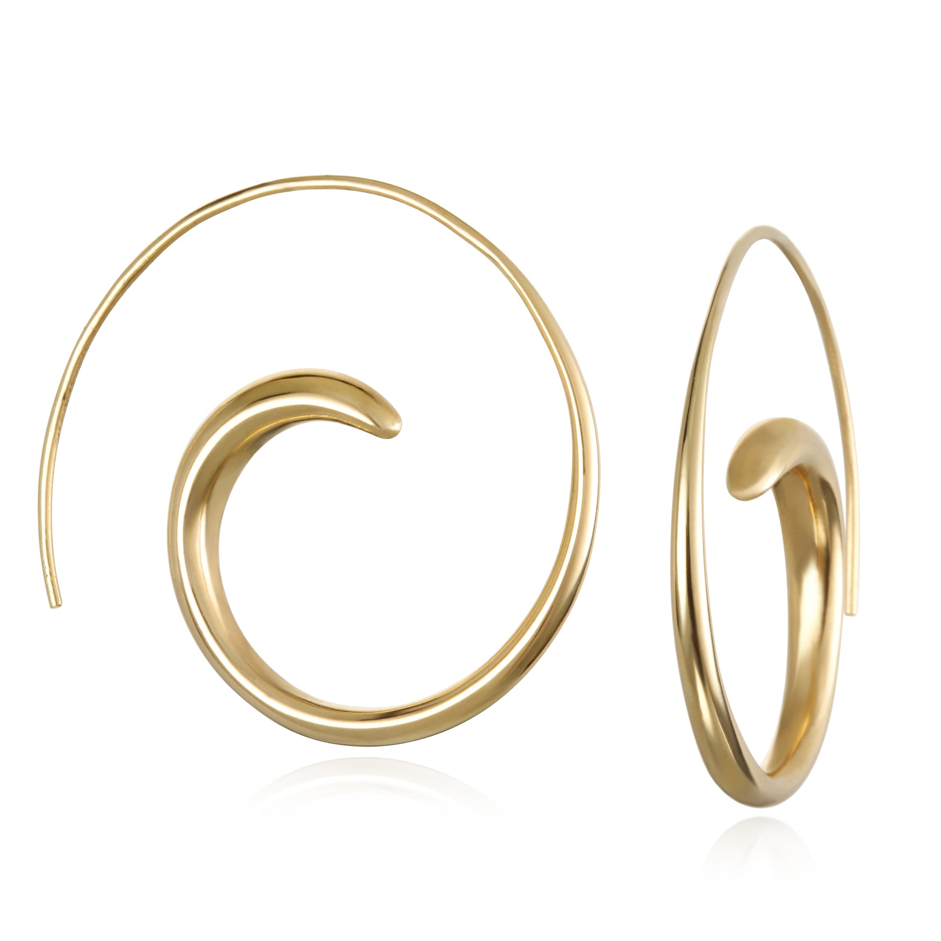 Swirl Hoops 18k Vermeil - Q Evon Fine Jewelry product image