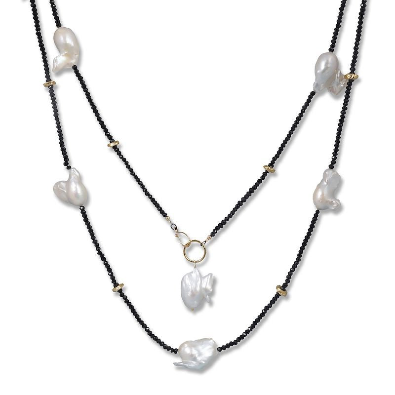 angel wing with pearls - trending necklace