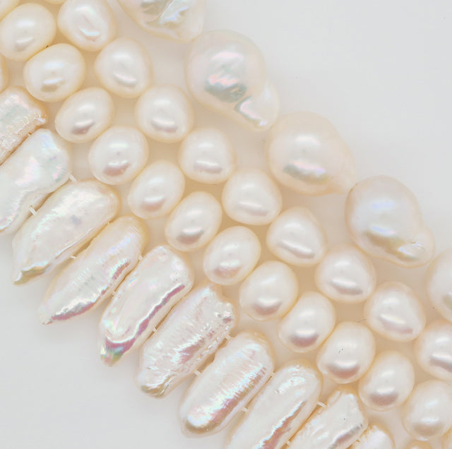 various styles of pearls