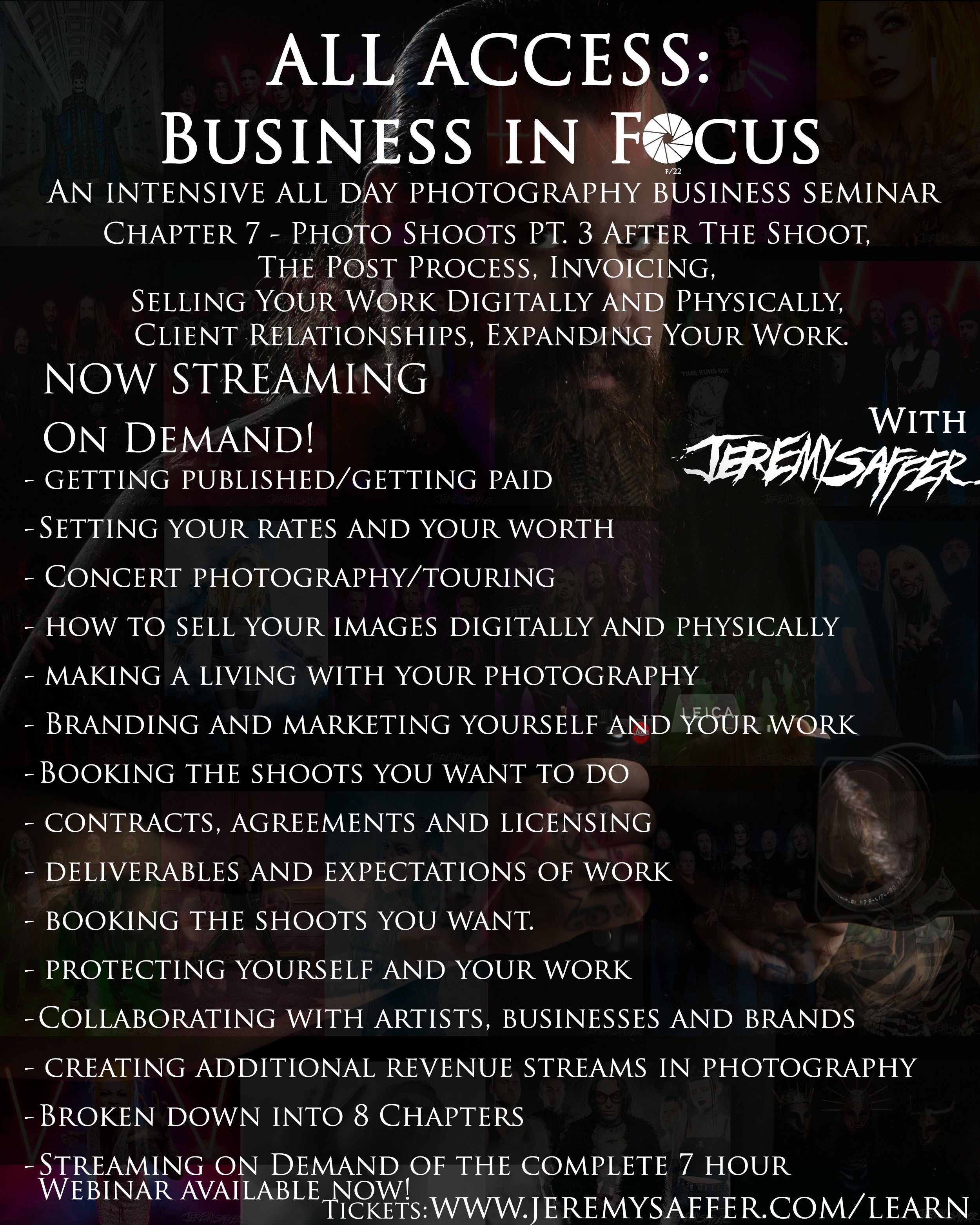 Business in Focus: Chapter 7 - Photo Shoots PT. 3 After The Shoot, The Post Process, Invoicing, Selling Your Work Digitally and Physically, Client Relationships, Expanding Your Work