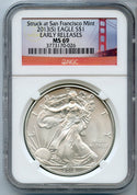 2013 (S) American Silver Eagle 1 oz NGC MS69 Early Releases San Francisco JK730