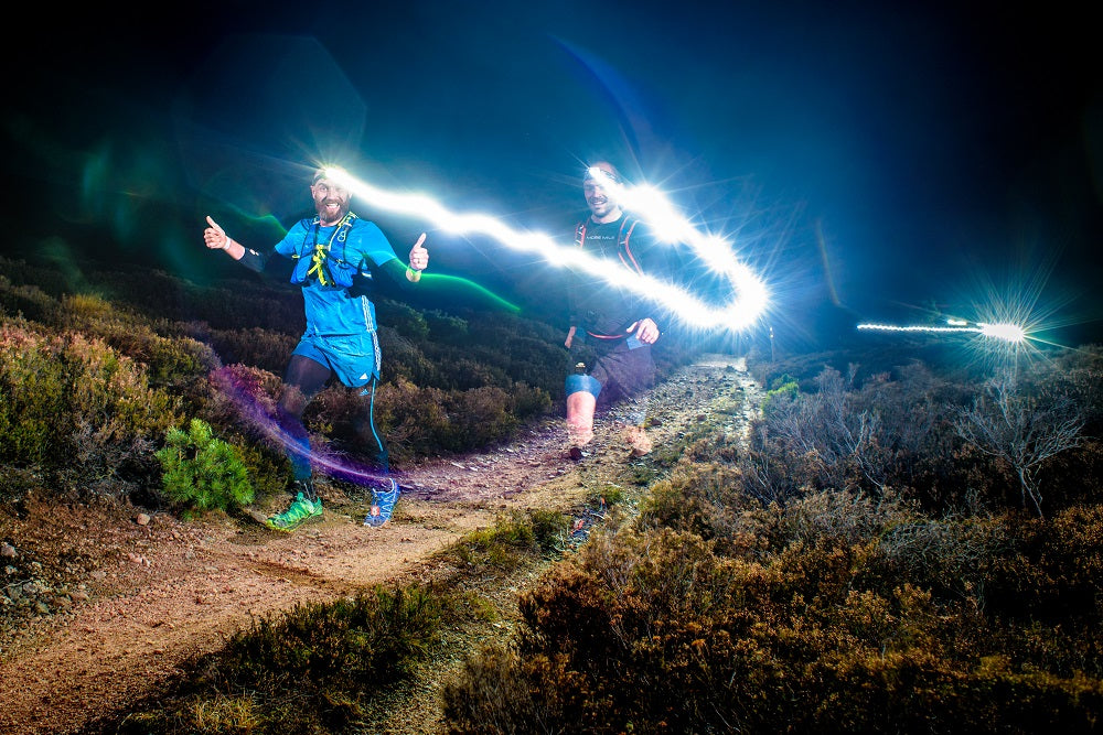 Runners at the Illuminator night run