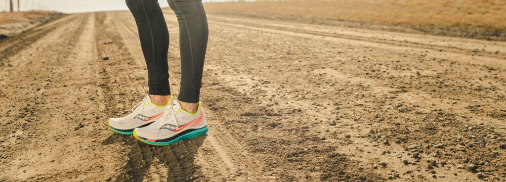 Woman in Saucony Endorphin Speed