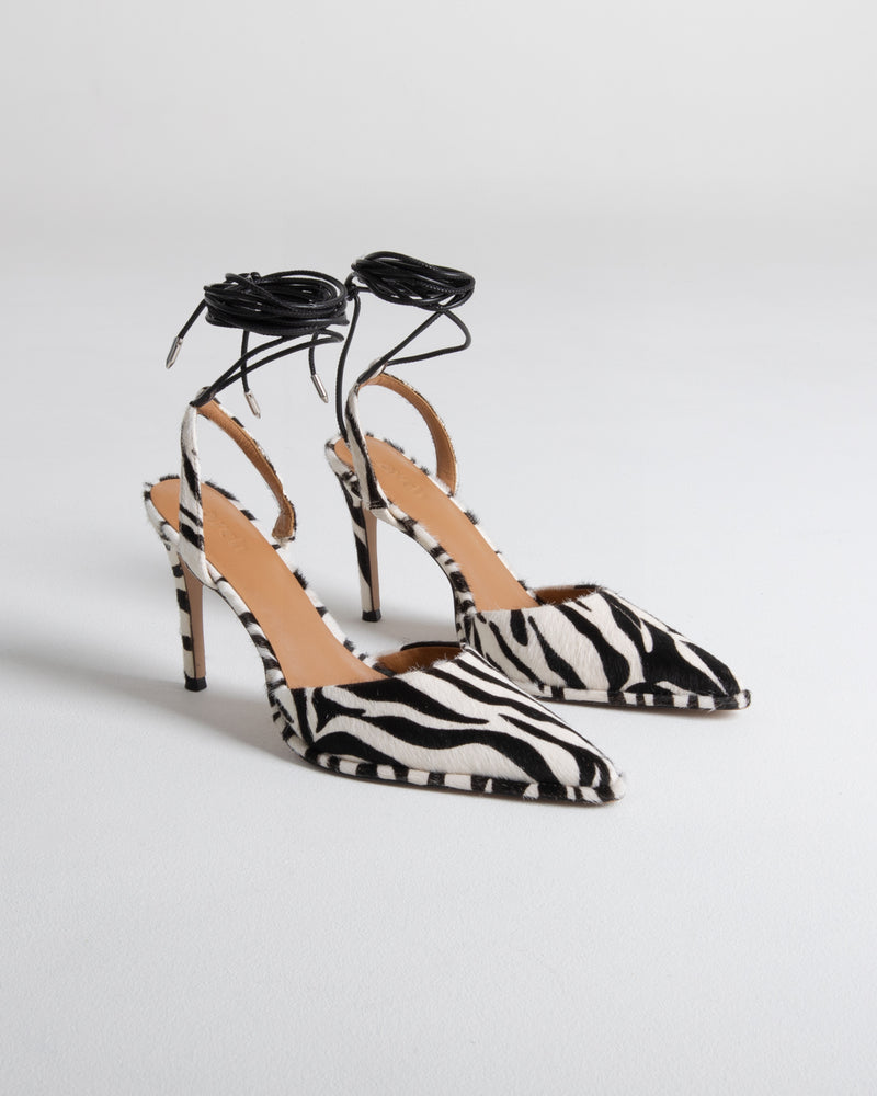 A-Line Lace Up - Zebra