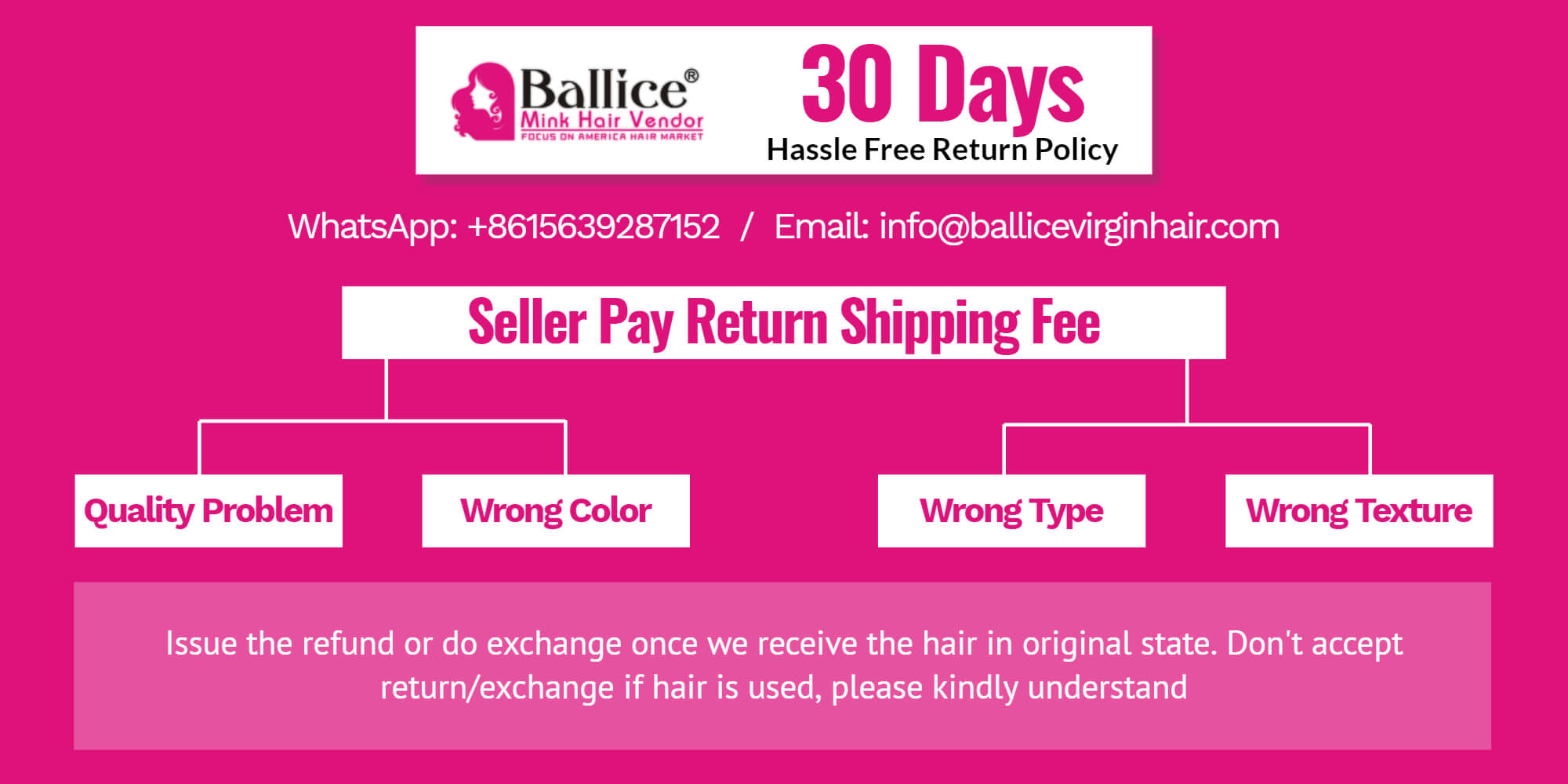 30 days return policy