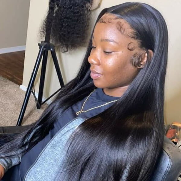 glueless lace front wig install-Ballice