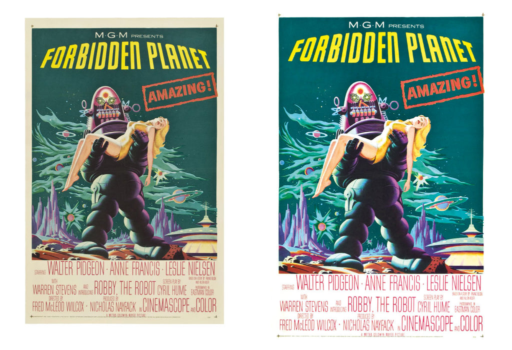 FB02 Vintage Forbidden Planet Movie Poster Print