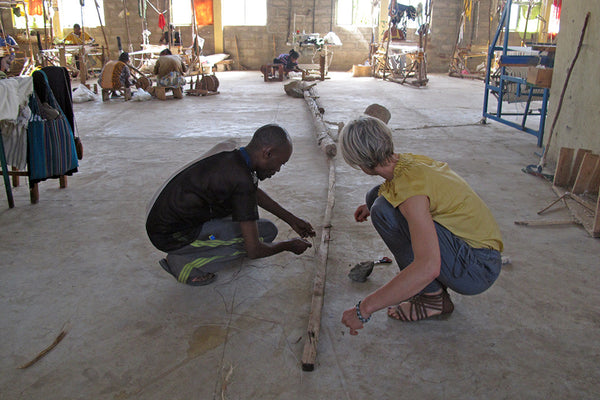Jula Tüllmann and the Janocraft craftsmen in Arba Minch, Ethiopia