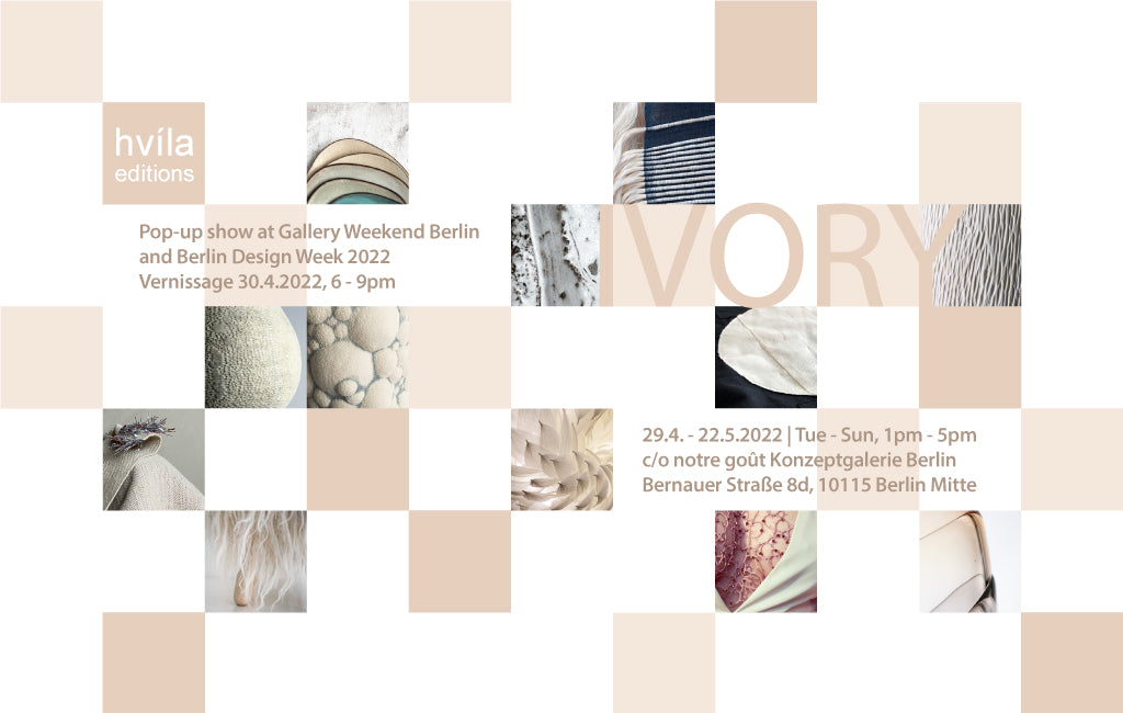 IVORY Pop-up exhibition by hvíla editions
