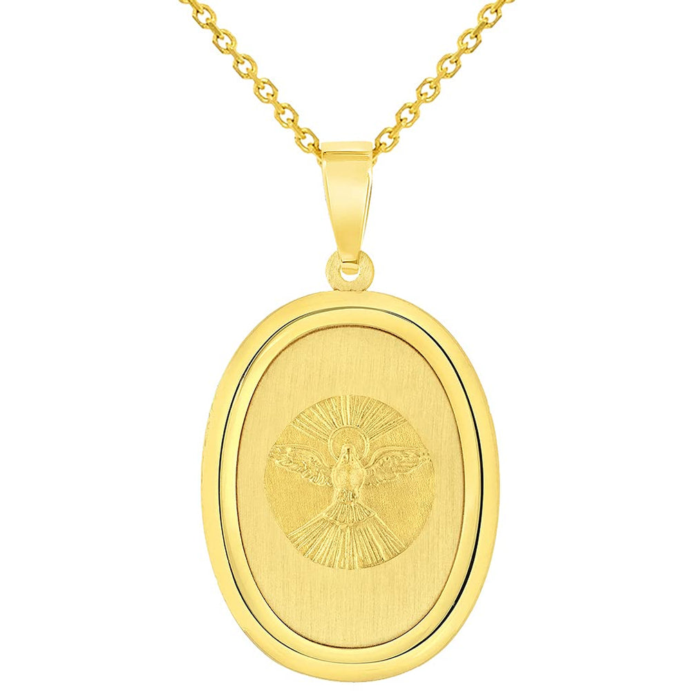 14K Gold Key Ring, St. Christopher - Holy Gold Jewelry