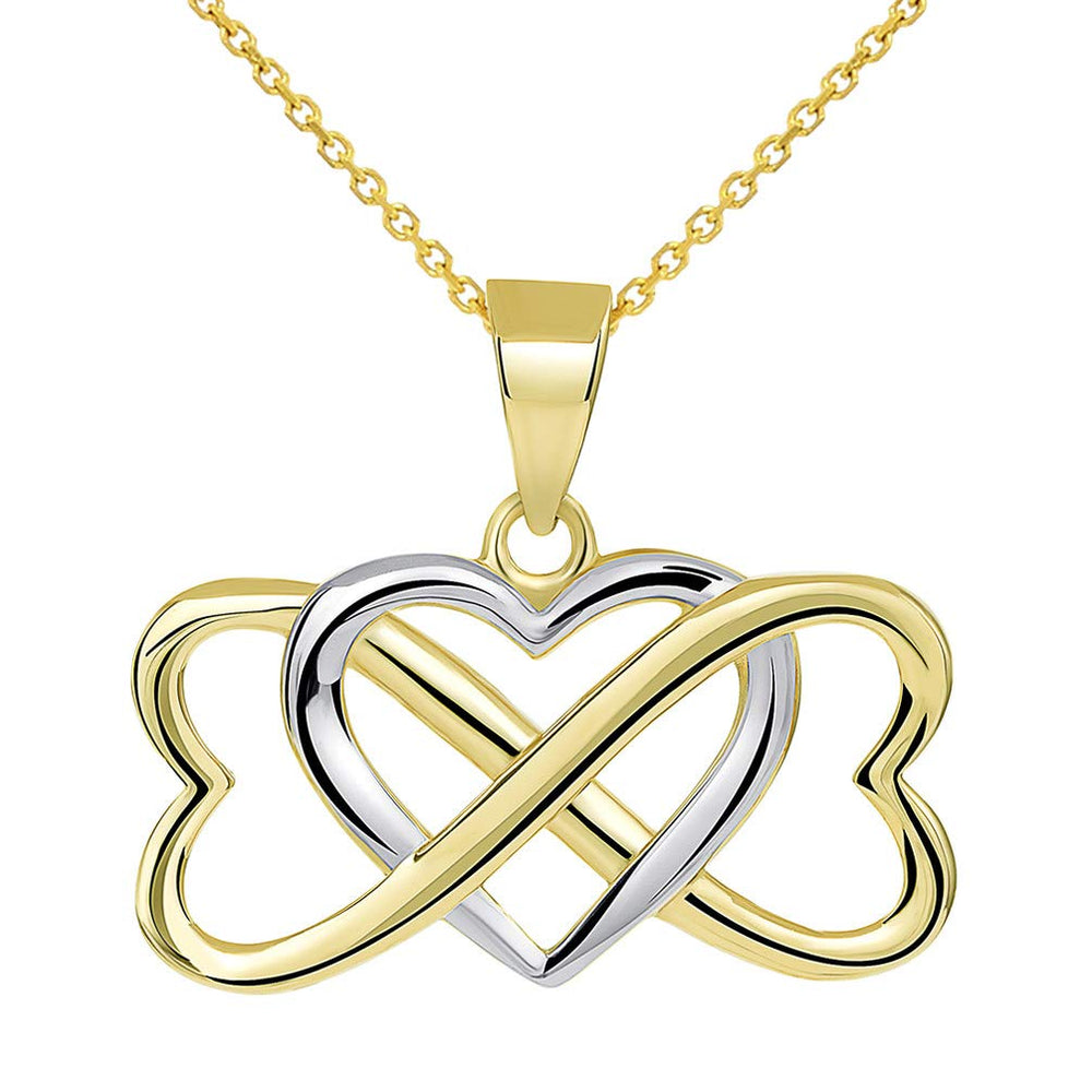 Interlocking Triple Heart Infinity Love Symbol Pendant | Jewelry