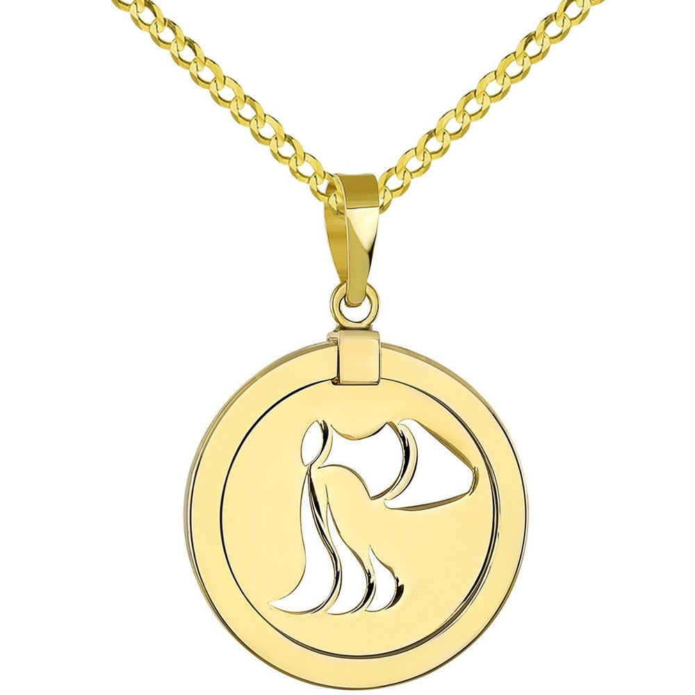 Shop online Aquarius Zodiac Pendant Necklace by Joker & Witch