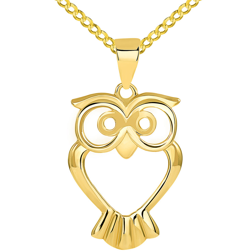 Kids Owl Necklace – Baby Gold