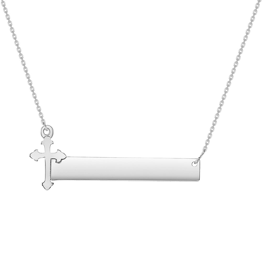 Dana Dow Jewellers Engravable Cross Pendant with Chain | Southcentre Mall