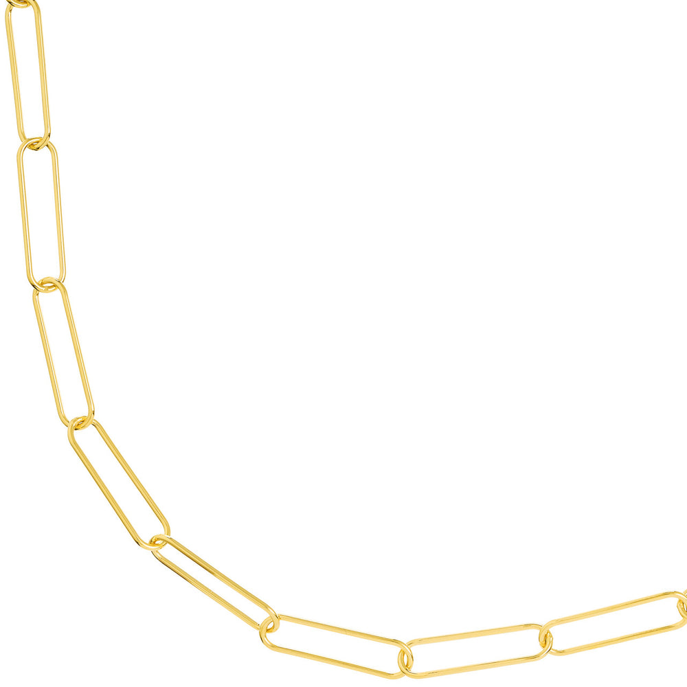 14K Gold Light Cable Chain Necklace with Lobster Lock